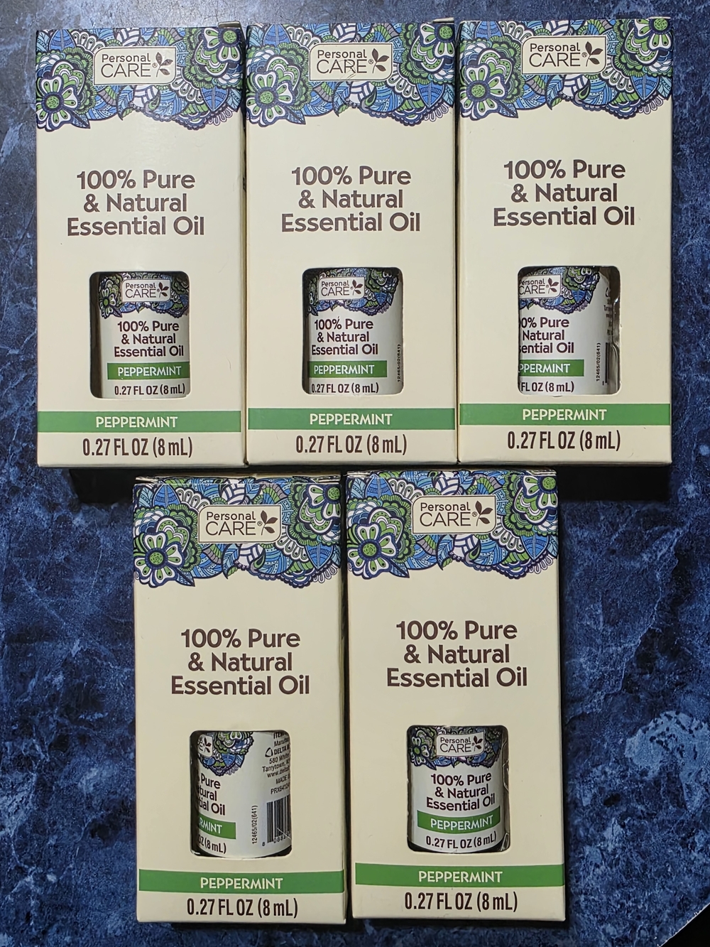 NEW Personal Care Peppermint 100% Pure & Natural Essential Oil (5 Bottles)
